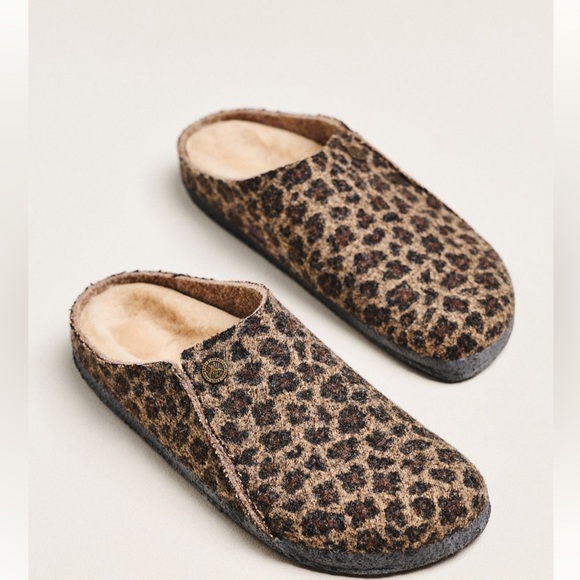 Birkenstock Shoes - Birkenstock Zermatt Rivet Leo Toffee Melange Slipper
